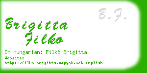 brigitta filko business card