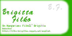 brigitta filko business card